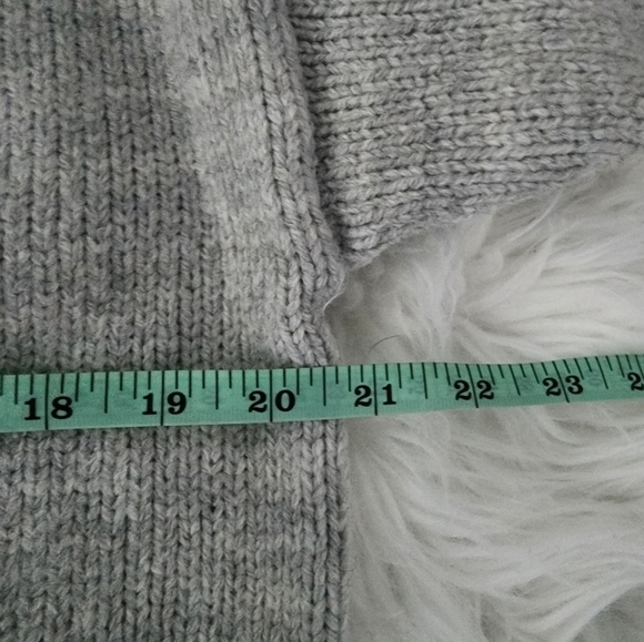 Charter Club Open Front Cardigan Sweater with front pockets and Heart pr… - Picture 4 of 8